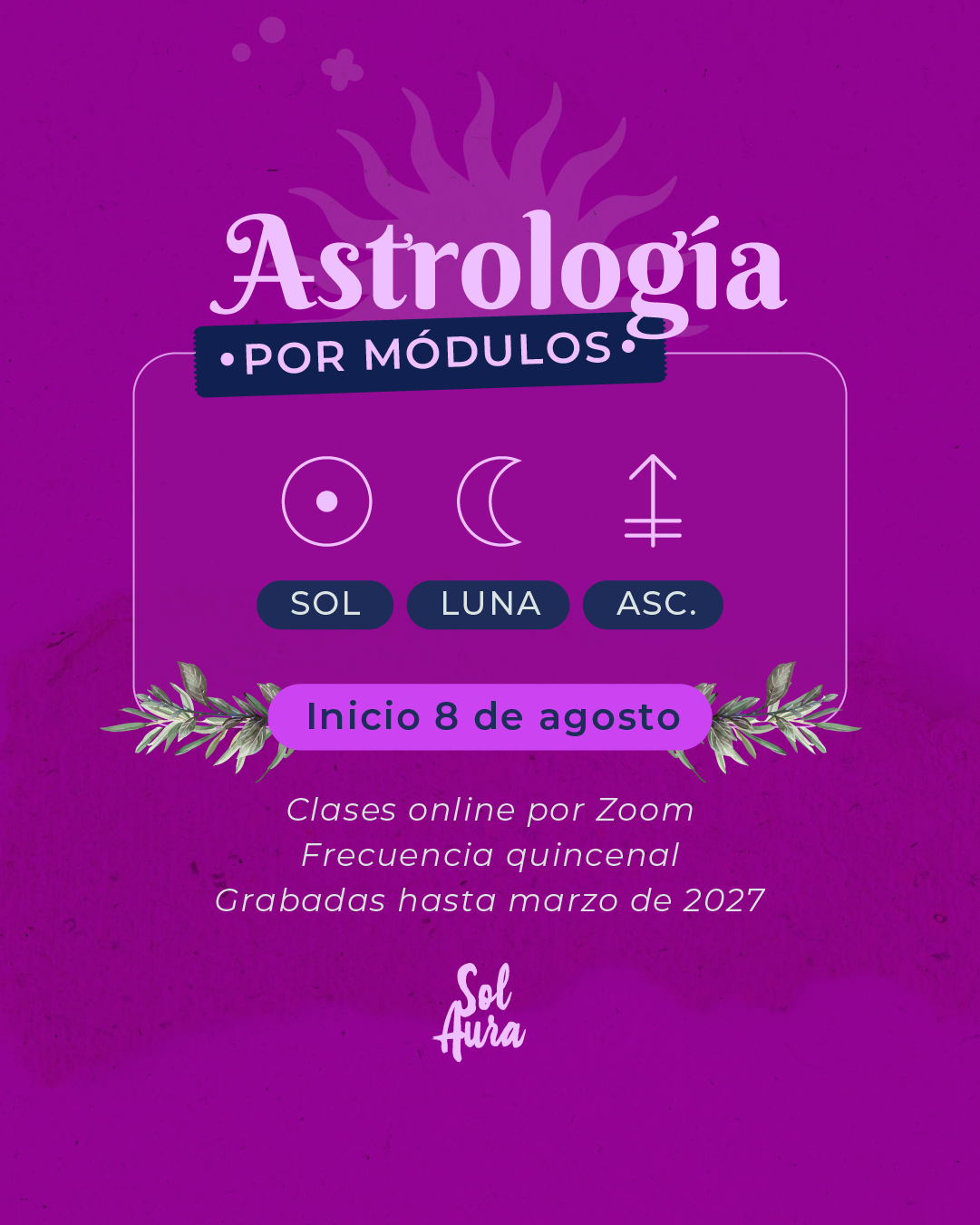 MÓDULO Sol - Luna - Ascendente 2026